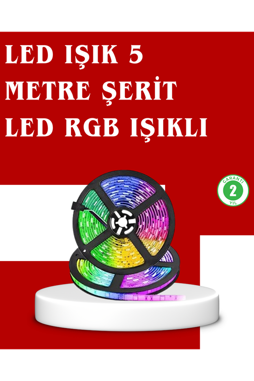 5 Metre Kumandalı RGB Şerit LED Aydınlatma