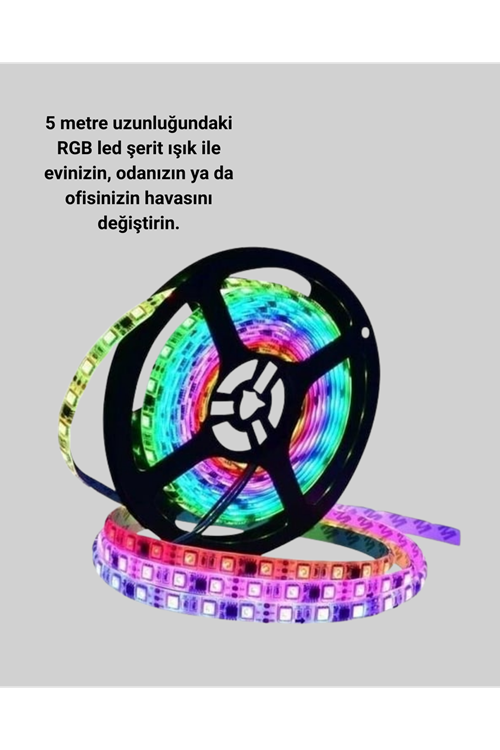 5 Metre Kumandalı RGB Şerit LED Aydınlatma