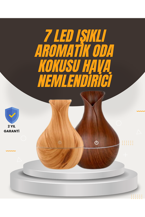 Aromaterapi Özellikli Ultrasonik Taşınabilir Oda ve Ofis Nemlendirici