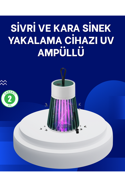 2’si 1 Arada LED Işıklı Elektrikli Böcek Öldürücü