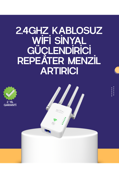 Çift Bantlı Otomatik Kurulum WiFi Repeater Menzil Genişletici