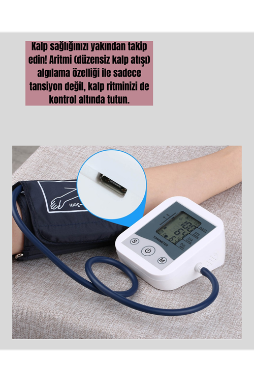 Kol Tipi LCD Ekranlı Elektronik Tansiyon Monitörü