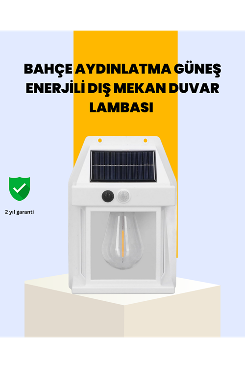 Sensörlü Solar Led Dış Duvar Aydınlatma