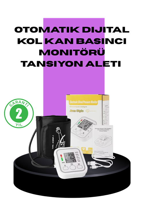 Elektronik Tansiyon Ölçer LCD Dijital Ekranlı