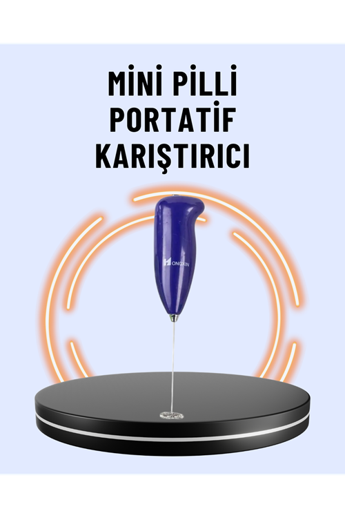 Portatif Kahve Köpürtücü – Latte, Cappuccino, Milkshake ve Puding Yapıcı