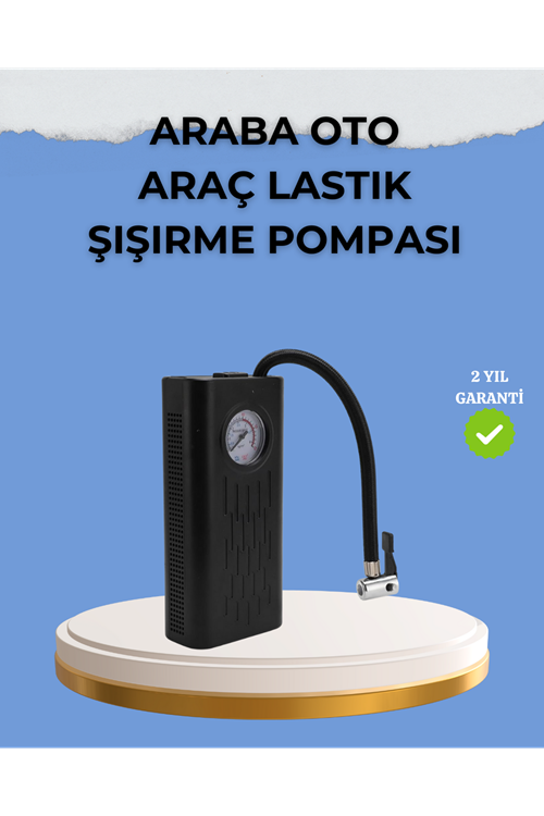 Çok Fonksiyonlu Dijital Gösterge Elektrikli Lastik Pompası