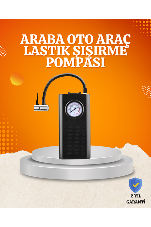 Taşınabilir Elektrikli Oto Motosiklet Bisiklet Lastik Şişirme Pompası