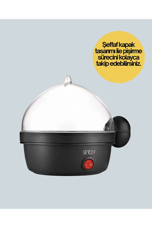 7 Yumurtalık Buharlı Yumurta Pişirme Cihazı Otomatik Kapanma Özellikli