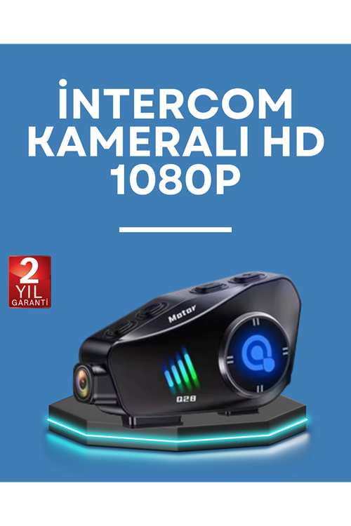 Q28 Kask Kulaklık 1080P HD Kamera – Bluetooth 5.3, Su Geçirmez, Gürültü Azaltma
