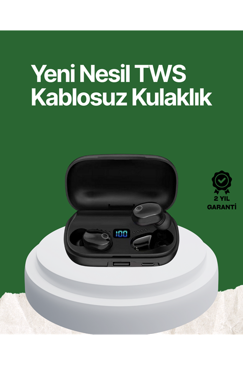 Telefon Şarj Destekli 1800 mAh A10s TWS Kablosuz Kulak İçi Kulaklık