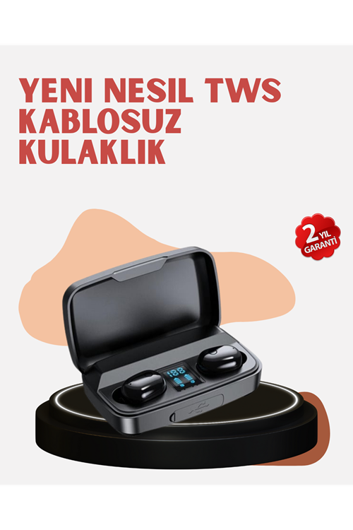 Yüksek Kapasiteli A10s TWS Kablosuz Kulaklık Dokunmatik Kontrol