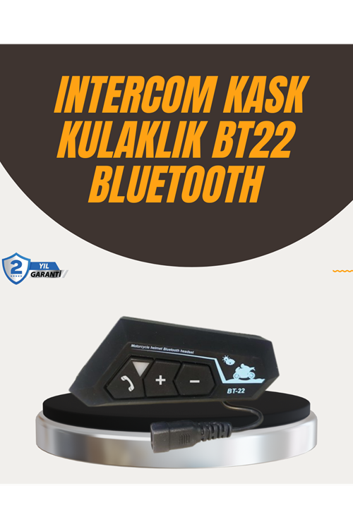 Su Geçirmez BT22 Bluetooth Kask Kulaklığı GPS ve Müzik Uyumlu