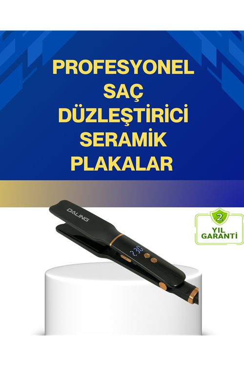 Seramik Plakalı Daling Saç Düzleştirici Kırılma ve Dolanma Önleyici