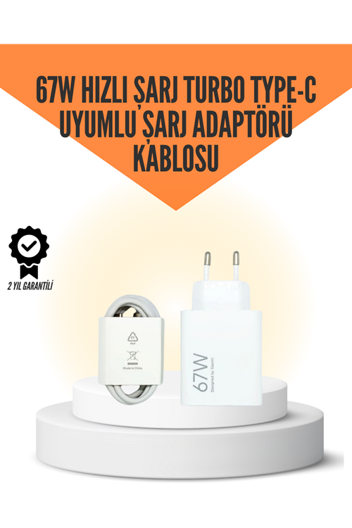 67W Hızlı Şarj Cihazı Yüksek Isı Dayanımlı Type-C Set