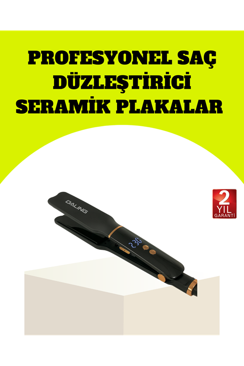 Saç Düzleştirici 30 Saniyede Isınma Hafif ve Portatif Tasarım