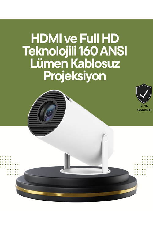 HDMI ve USB Girişli Uzun Ömürlü Ampullü Projeksiyon