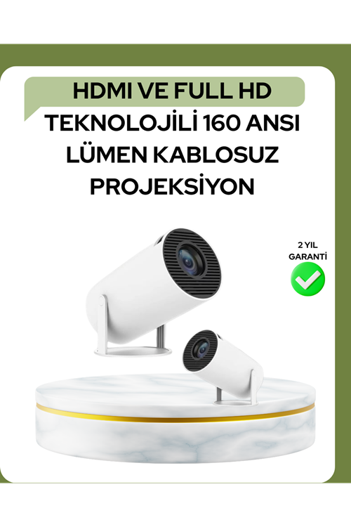 Ultra Pro Full HD ve 4K Destekli 130 İnç Projeksiyon Cihazı