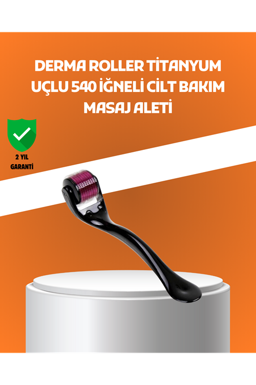 540 İğneli Titanyum Dermaroller Profesyonel Ev Tipi Cilt Yenileme Aparatı