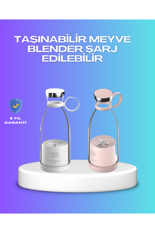 Çevre Dostu Cam Gövdeli Kablosuz Smoothie Blender