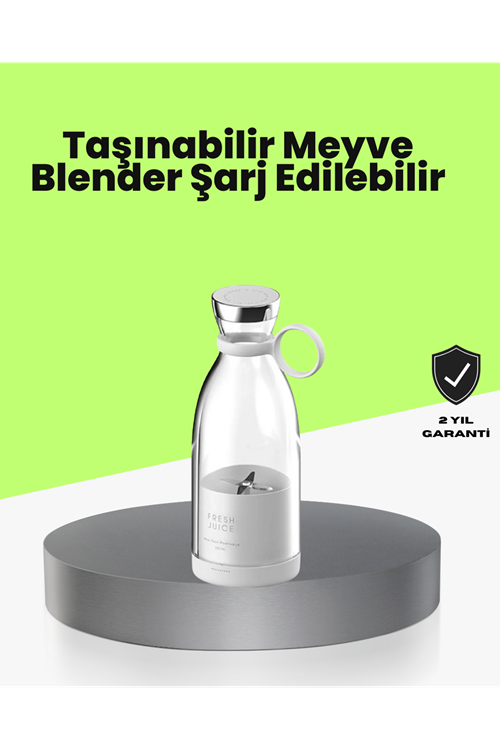 4 Bıçaklı Gıda Sınıfı Paslanmaz Çelik Taşınabilir Blender