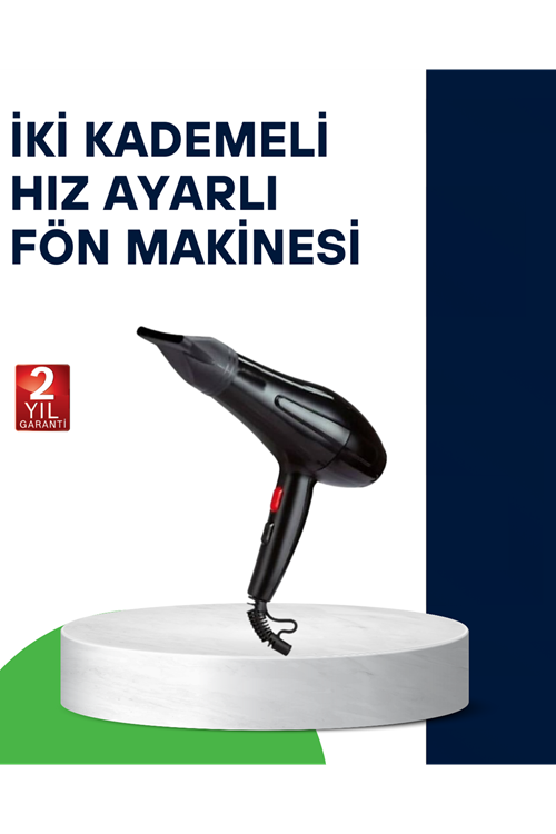 2200W Saç Kurutma Makinesi Soğuk ve Sıcak Üfleme Fonksiyonlu