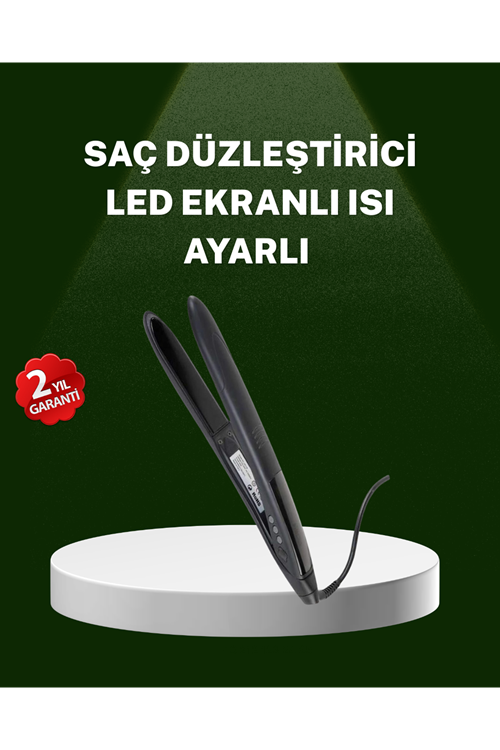 Isı Ayarlı 2025 Titanyum Kaplama Seramik Plakalı Saç Düzleştirici A Kalite Orijinal
