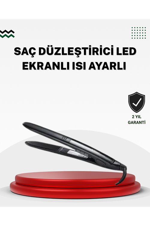 2025 Seri Profesyonel Isı Ayarlı Titanyum Kaplama Saç Düzleştirici Dijital Ekranlı