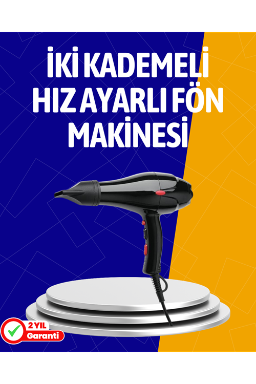 2200W Güçlü Motorlu Ergonomik Fön Makinesi