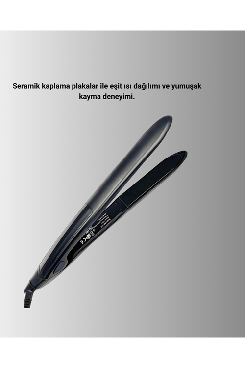 A Kalite Orijinal 2025 Isı Ayarlı Titanyum Seramik Plakalı Profesyonel Saç Düzleştirici
