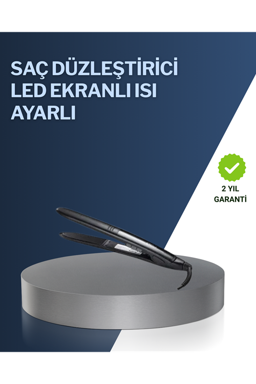 2025 Yeni Seri Dijital Ekranlı Isı Ayarlı Saç Düzleştirici Titanyum Kaplama A Kalite