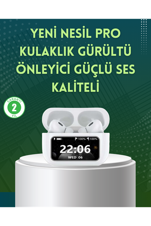 Yüksek Bass ve Güçlü Ses Özellikli Akıllı Bluetooth Kulaklık Dokunmatik Kontrol