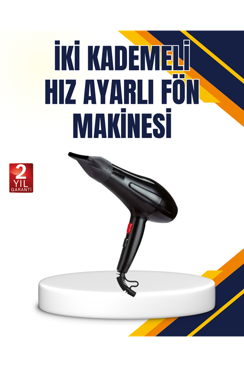 Soğuk Üfleme Özellikli 2200W Profesyonel Fön Makinesi