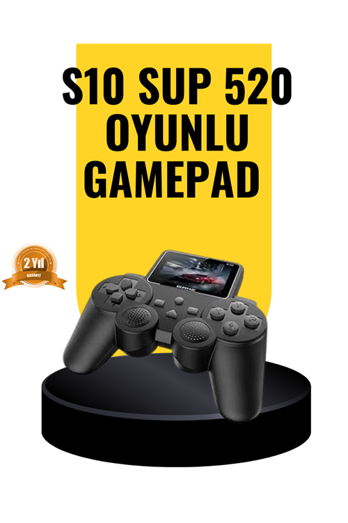 2025 A Kalite S10 Gamepad 520 Oyunlu TV Bağlantılı Retro Atari Konsolu