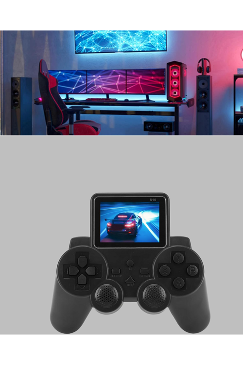 2025 A Kalite S10 Gamepad 520 Oyunlu TV Bağlantılı Retro Atari Konsolu