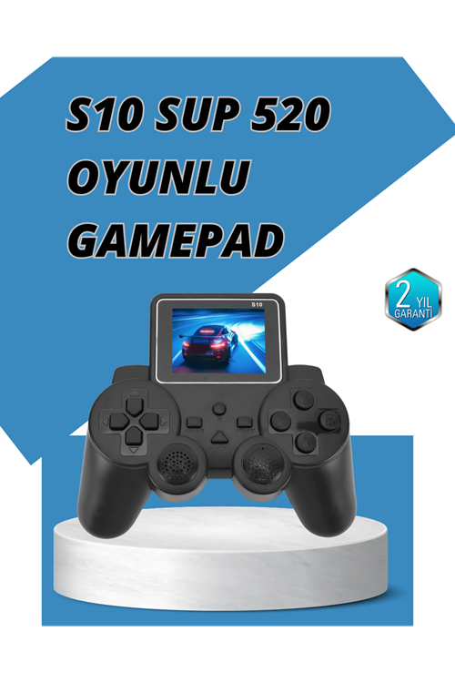 S10 Gamepad HDMI TV Bağlantılı 520 Klasik Retro Oyun 2025 Seri Orijinal