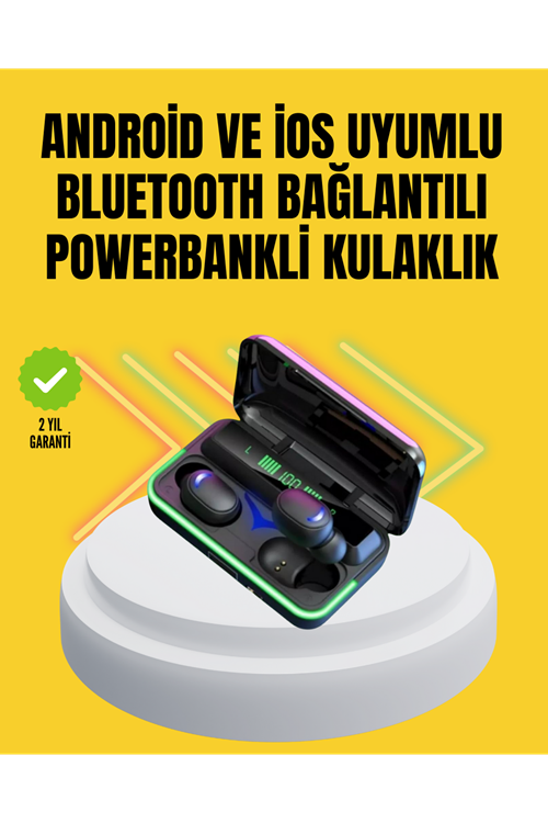 E10 Powerbanklı Bluetooth Kulaklık Oyun Modu ve Şık Tasarım