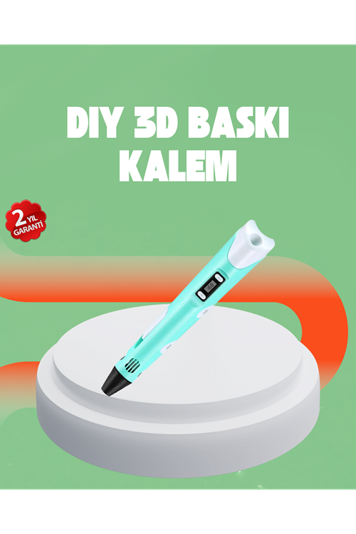 Üç Boyutlu 3D Yazıcı Kalem ABS ve PLA Uyumlu