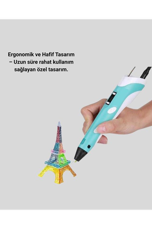 Üç Boyutlu 3D Yazıcı Kalem ABS ve PLA Uyumlu