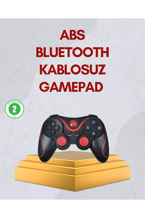 Ergonomik Tasarımlı Kablosuz Bluetooth Gamepad Titreşimli