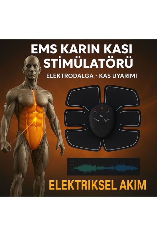 Titreşimli EMS Spor Aleti Karın Kol ve Bacak Kas Yapma Cihazı 2025 Model