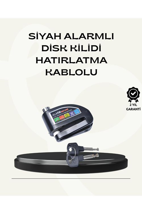 Çift Modlu 110dB Alarmlı Disk Kilidi Suya Dayanıklı