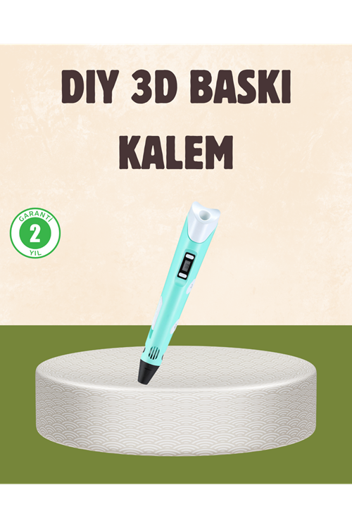 ABS ve PLA Filament Destekli 3D Yazıcı Kalem
