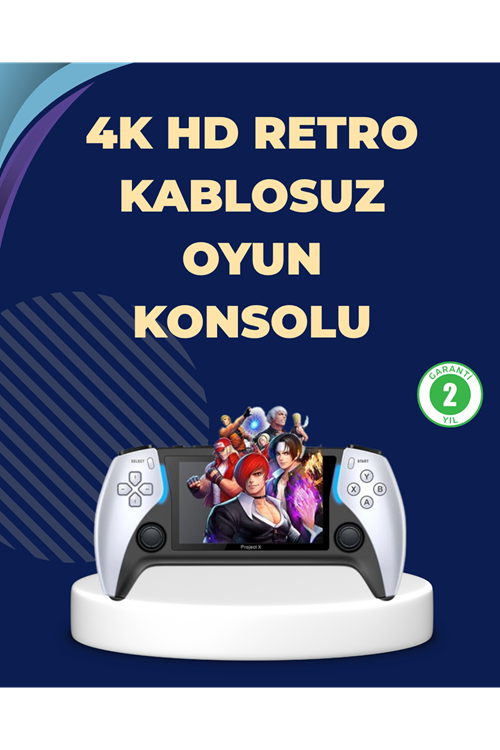 Kompakt ve Hafif Retro Oyun Konsolu 1000 Klasik Oyun Dahil