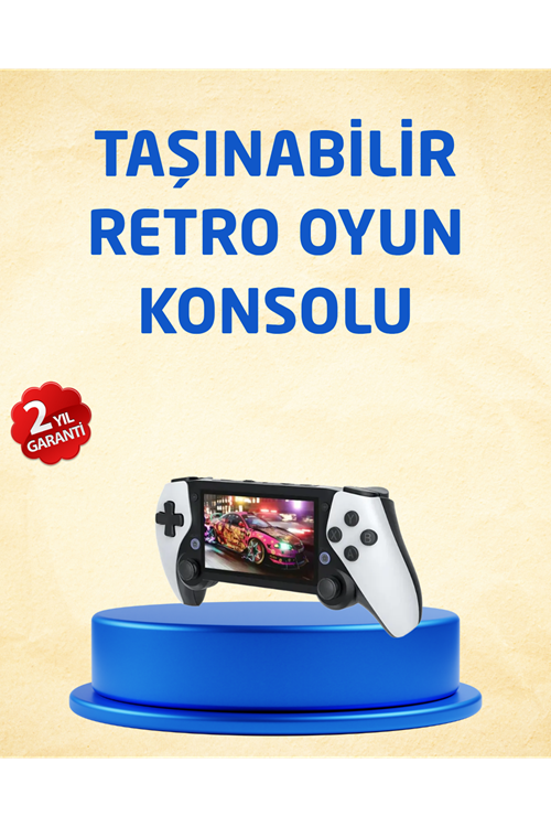 3D Ekranlı Mini Oyun Konsolu + Multimedya