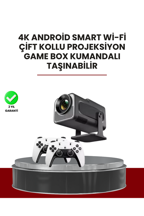 Taşınabilir Full HD Projektör - 1 GB RAM, 8 GB Hafıza