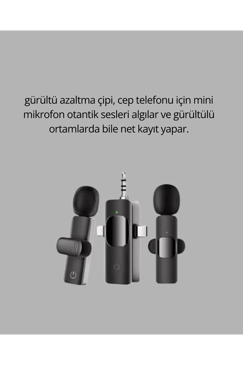 Mobil Uyumlu Mikrofon - Dış Mekân İçin İdeal