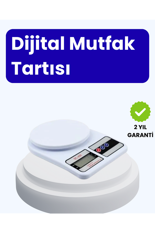 Dijital Mutfak Terazisi 10kg Kapasiteli 1g Hassasiyetli