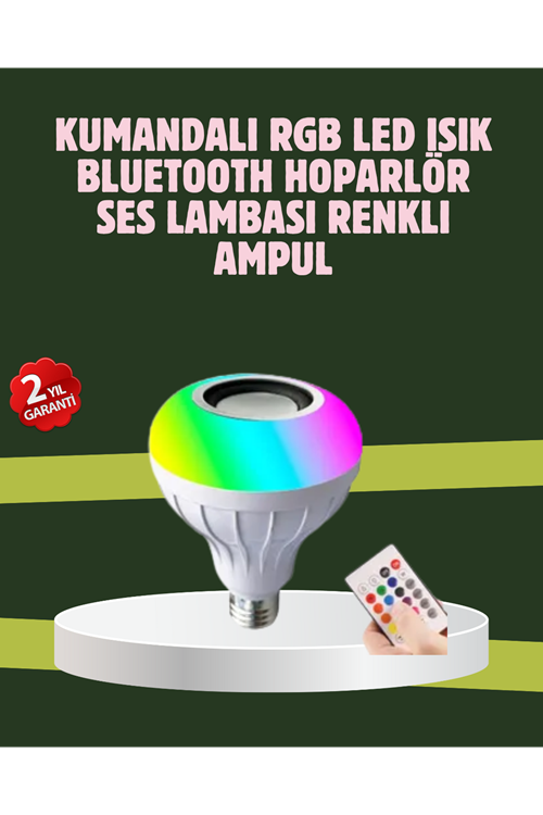 Hoparlörlü LED Ampul – Ev ve Ofis İçin Akıllı Aydınlatma Çözümü