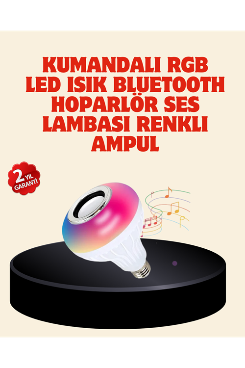 Bluetooth Bağlantılı RGB LED Ampul – Şık ve Fonksiyonel