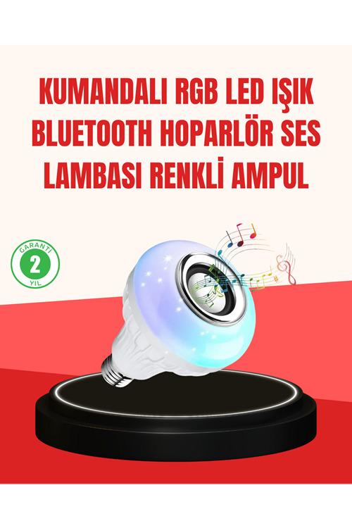Akıllı LED Ampul – E27 Uyumlu ve Müzik Çalarlı Tasarım